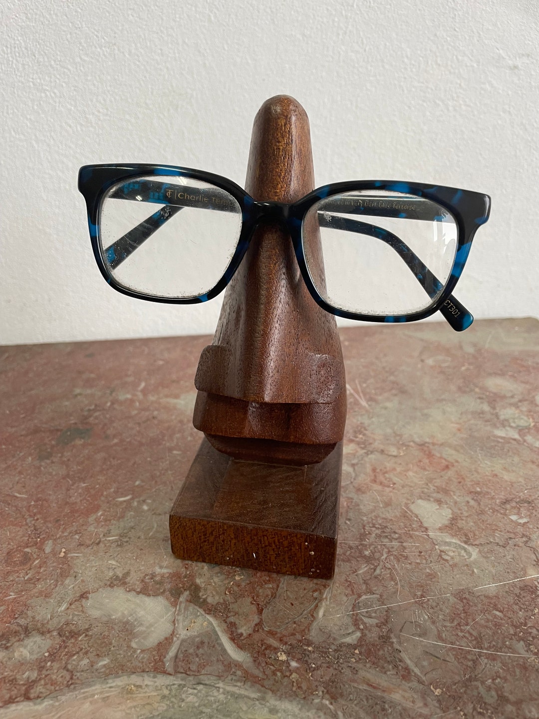 Brillen Standaard Van Hout Neus. Zet Je Bril Hier S Avonds Etsy