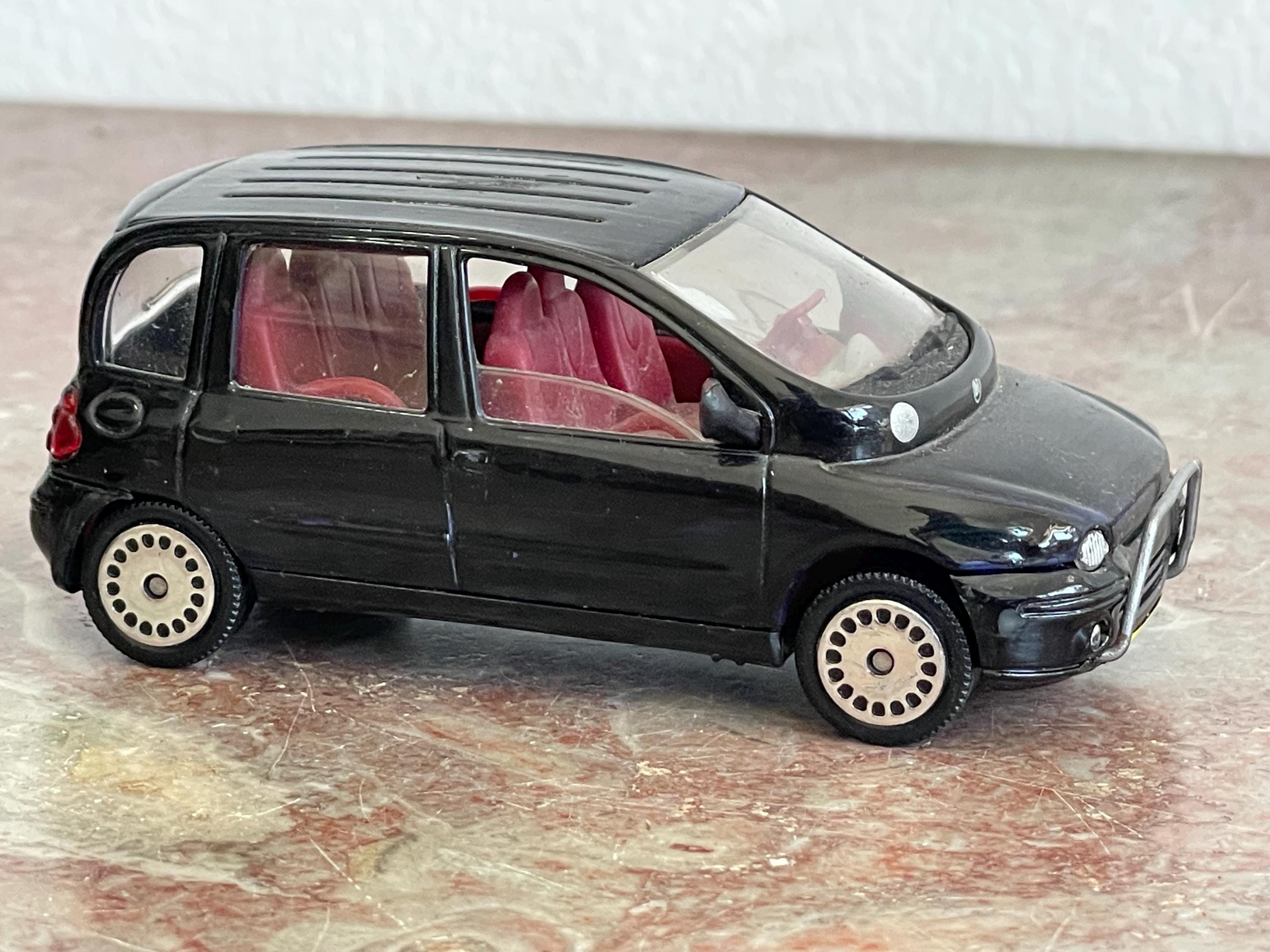 Marca Majorette Fiat Multipla negro 1:43 Modelo de coche a escala
