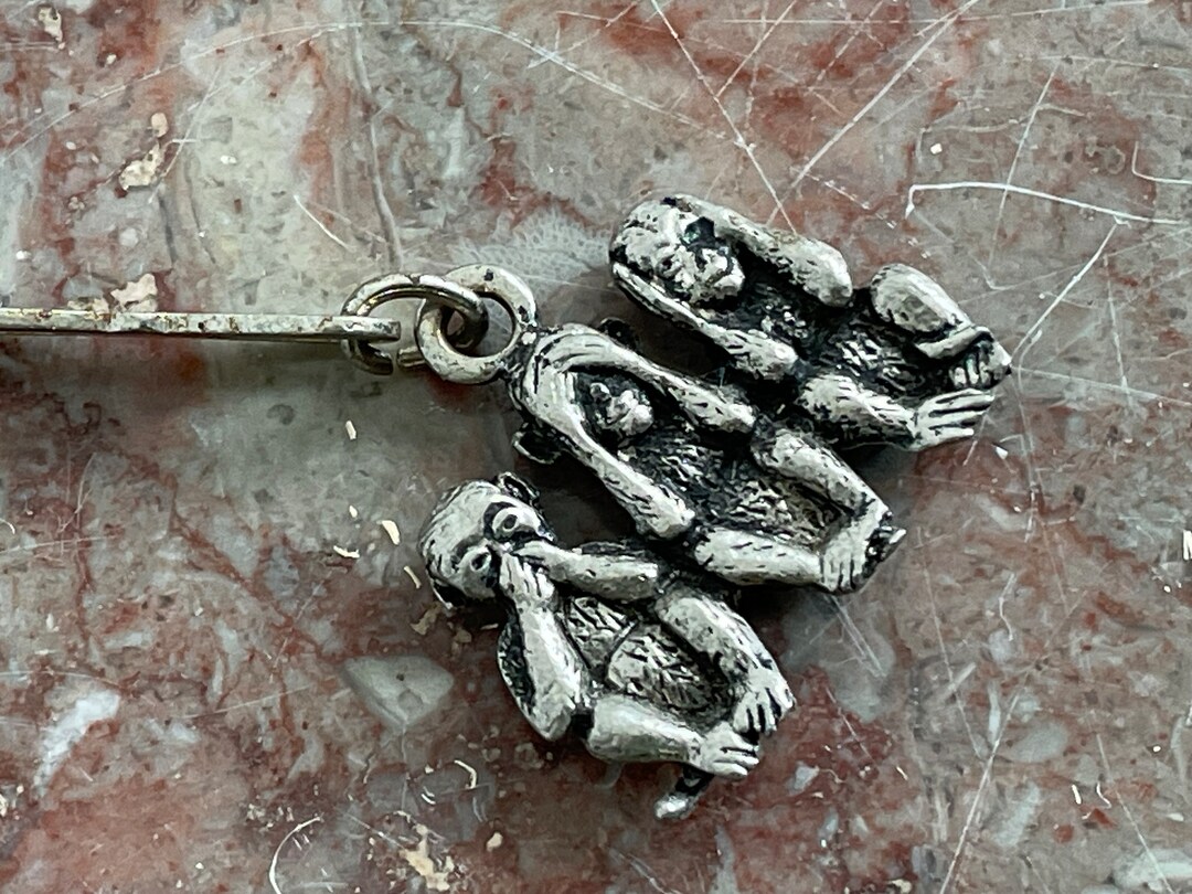 Sleutelhanger Met Horen Zien En Zwijgen Apen 8x25 Cm / 3x1 - Etsy