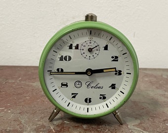 Celsus vintage alarm clock, working well, 1970s vintage in good condition, approx. 8.5 cm / 3.4 inches