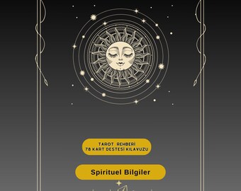 Tarot Rehberi E-Kİtap, 140 Sayfa, Yazdırılabilr, Tarot Education E-Book, Digital Download