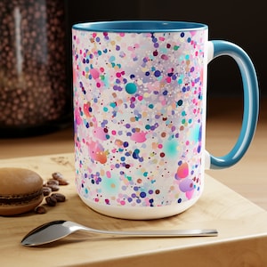 Two-Tone Coffee Mugs, 15oz - A