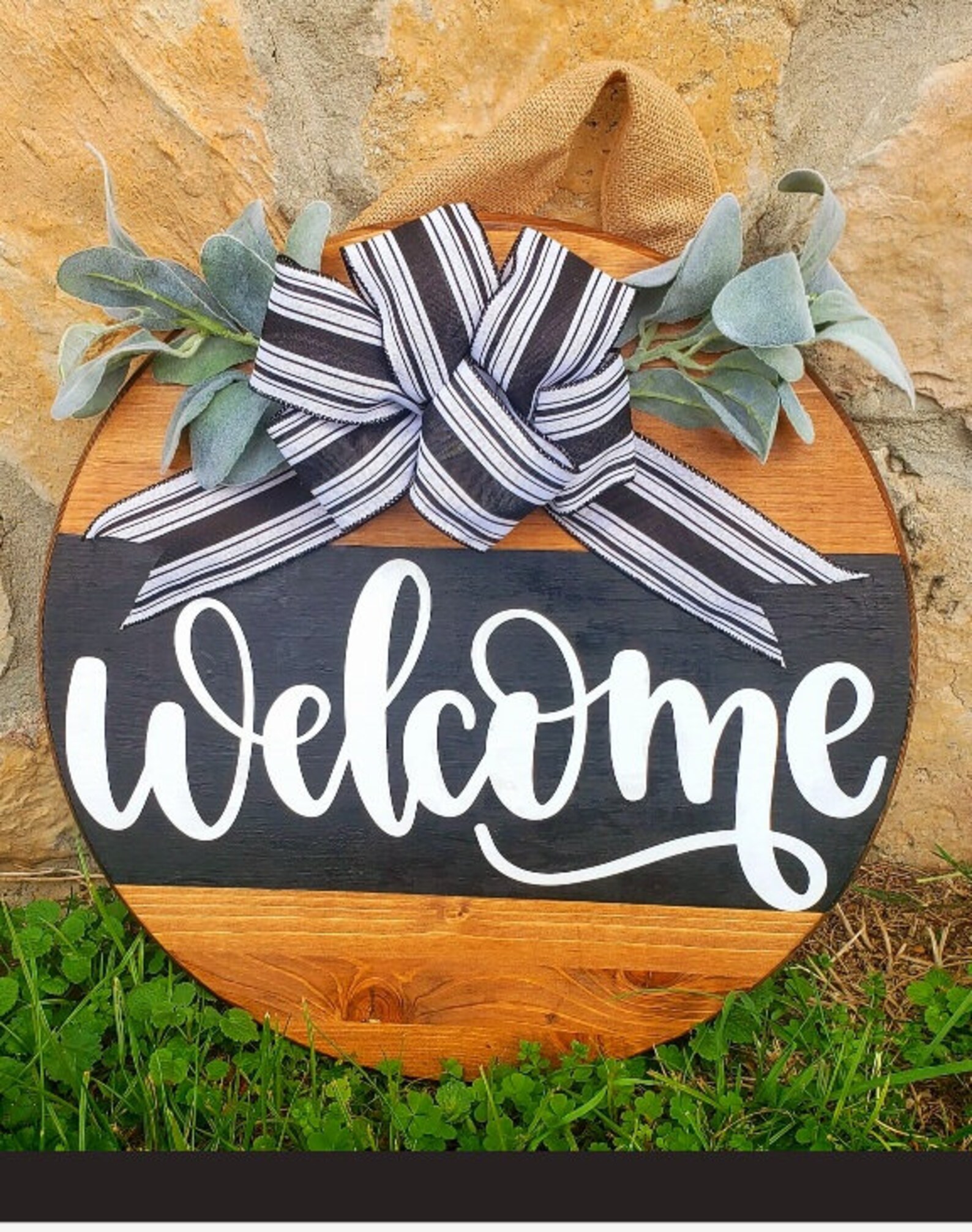 Front Door Decor | Front Door Wreath | Welcome | Year Round Wreath ...
