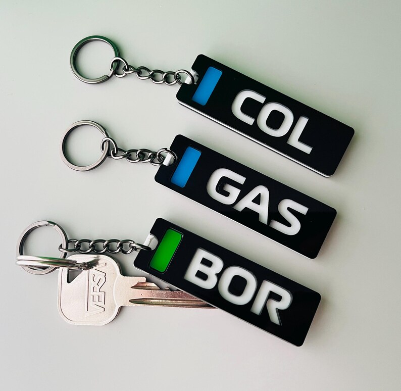 F1 Driver Code Keychain | Personalised With Your Name and Team Colour ...