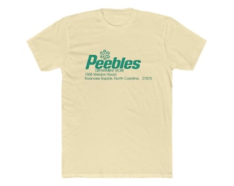 Retro Peebles Department Store Unisex Cotton Crew Tee, Vintage Style, Casual Wear, Gift Idea, 80s Nostalgia, Everyday Comfort