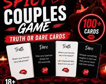 Jeu de cartes imprimable Action ou vérité vilain adulte pour couple (PDF)
