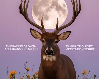 Buck Moon Meditation Script, July Full Moon Ritual (PDF)