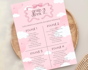 Drink If Ladies Night Drinking Game, Ladies Night In, Girls Night Out, Galentines Day Game, Printable Adult Party Game, Icebreaker Printable
