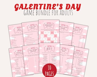 Galentine's Day Games Bundle, Fun Girls Night Party (Printable)