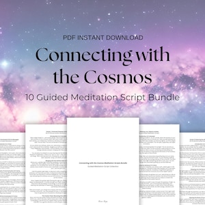 Connecting with the Cosmos Guided Meditation Scripts for Personal or Client Use Starseed Meditation Script Bundle Akashic Records Meet Guide