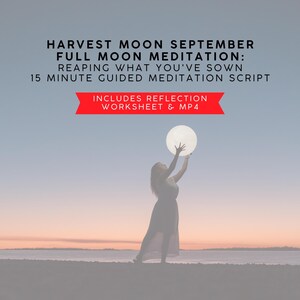 Ernte Mond Meditation Skript, Mond Achtsamkeits Praxis (PDF Download)