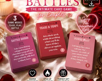 Sexy Date Night Game, Dirty Adult Game Cards for Couples Printable (INSTANT DOWNLOAD)