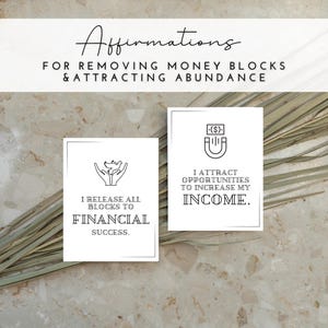 Abundance Affirmations, Money Mantras, Remove Mental Money Blocks, Manifest Money, Law of Attraction, Abundance Rituals, Financial Success