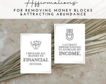 Abundance Affirmations, Money Mantras, Remove Mental Money Blocks, Manifest Money, Law of Attraction, Abundance Rituals, Financial Success