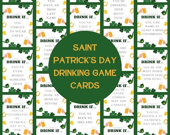 St. Patrick's Day “Drink If” Game - Fun Irish Party (Printable & Digital)