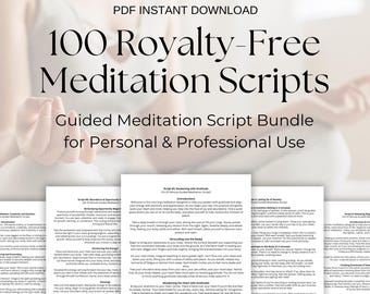 Ultimate Professional Meditation Script Collection - 100 Scripts + Worksheet + mp4