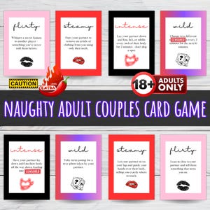 Sex Spiele für Paare Freches Kartenspiel Vorspiel Spiel Paar Swinger Lebensstil Hot Wife Dirty Spiel für Erwachsene Swinger-Aktivitäten Druckbare Paare