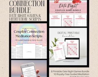 Offre groupée Couples Connection, jeux avec rendez-vous amoureux et méditation (PDF)
