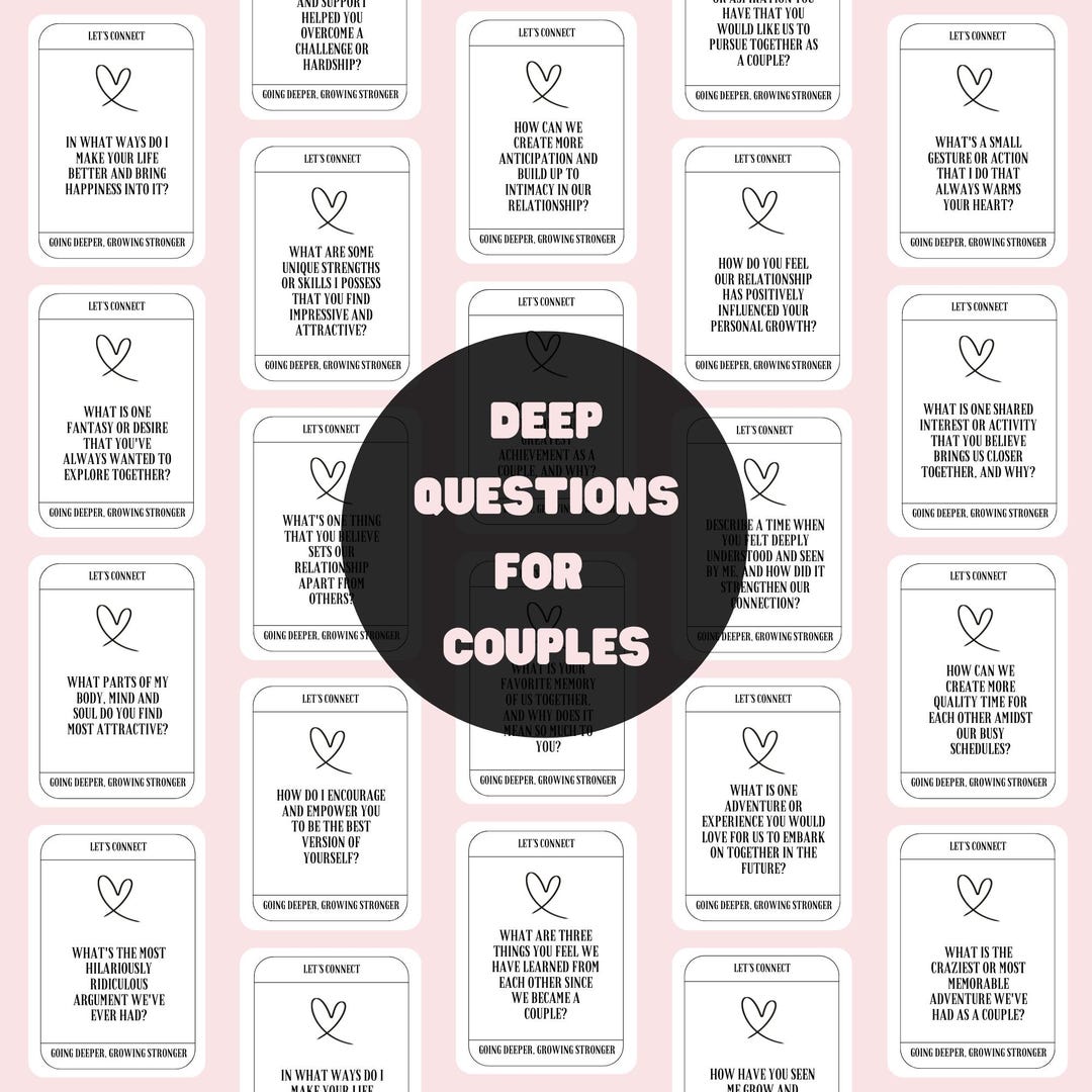 Couples Question Cards Couple Conversation Cards Relationship Questions ...