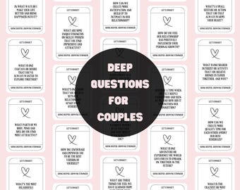 Couples Question Cards Couple Conversation Cards Relationship Questions First Anniversary Gift Couple Games Couple Therapy Date Night Cards