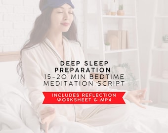 Deep Sleep Guided Meditation Script, Relaxation & Stress Relief (PDF)
