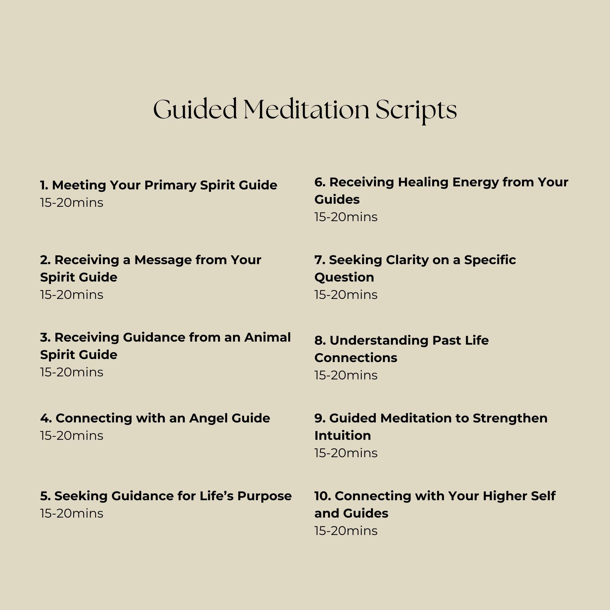 Connect With Spirit Guides Guided Meditation Scripts for Personal or ...