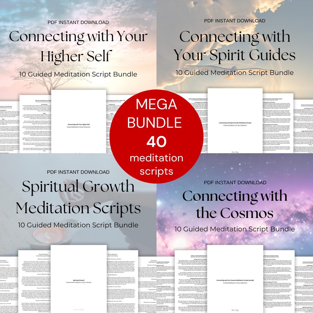 Guided Meditation Script Mega Bundle (INSTANT DOWNLOAD PDF) - Etsy