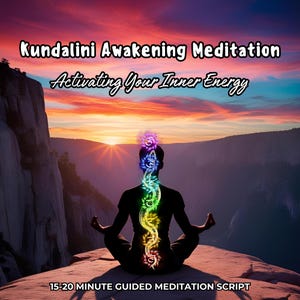 Kundalini Awakening Guided Meditation Script for Personal or Business Use, DNA Activation, Light Codes, Energy Healing Chakra Meditation PDF