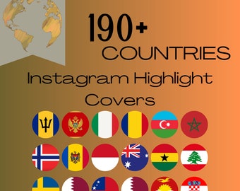 Country Flag Instagram Story Highlight Covers 190+ Instagram Flags Instagram Story Cover Icons Instagram Hightlight Cover Flags
