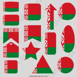 Belarus Flag Bundle 77 SVG & PNG Printable Files for Ready to Use ...