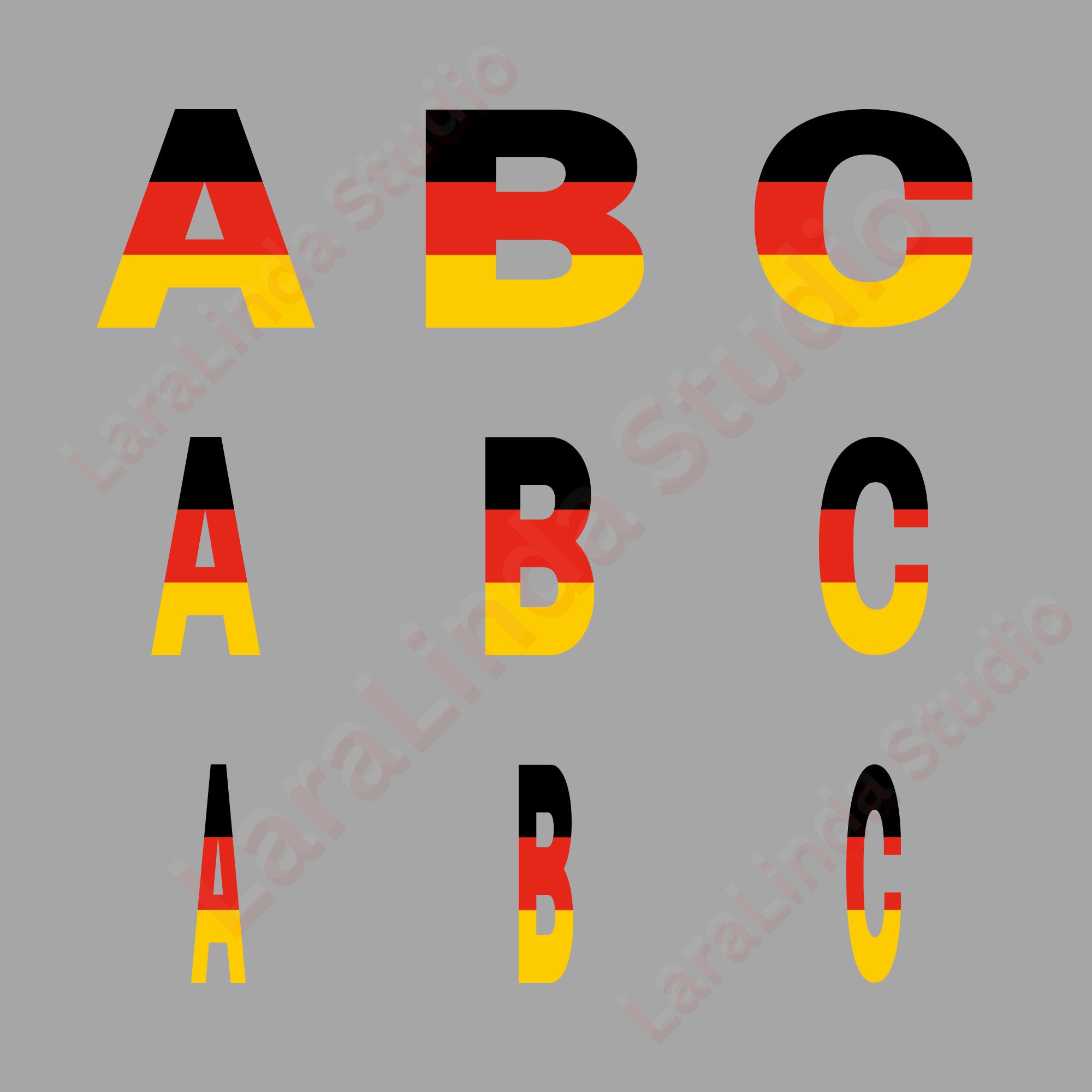 Germany Flag Alphabet and Numbers Svg Files 186 Files - Etsy