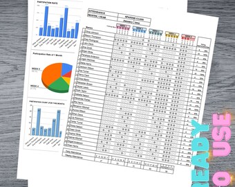Very Easy to Use Attendance Tracker for Monthly Track in 2 Steps