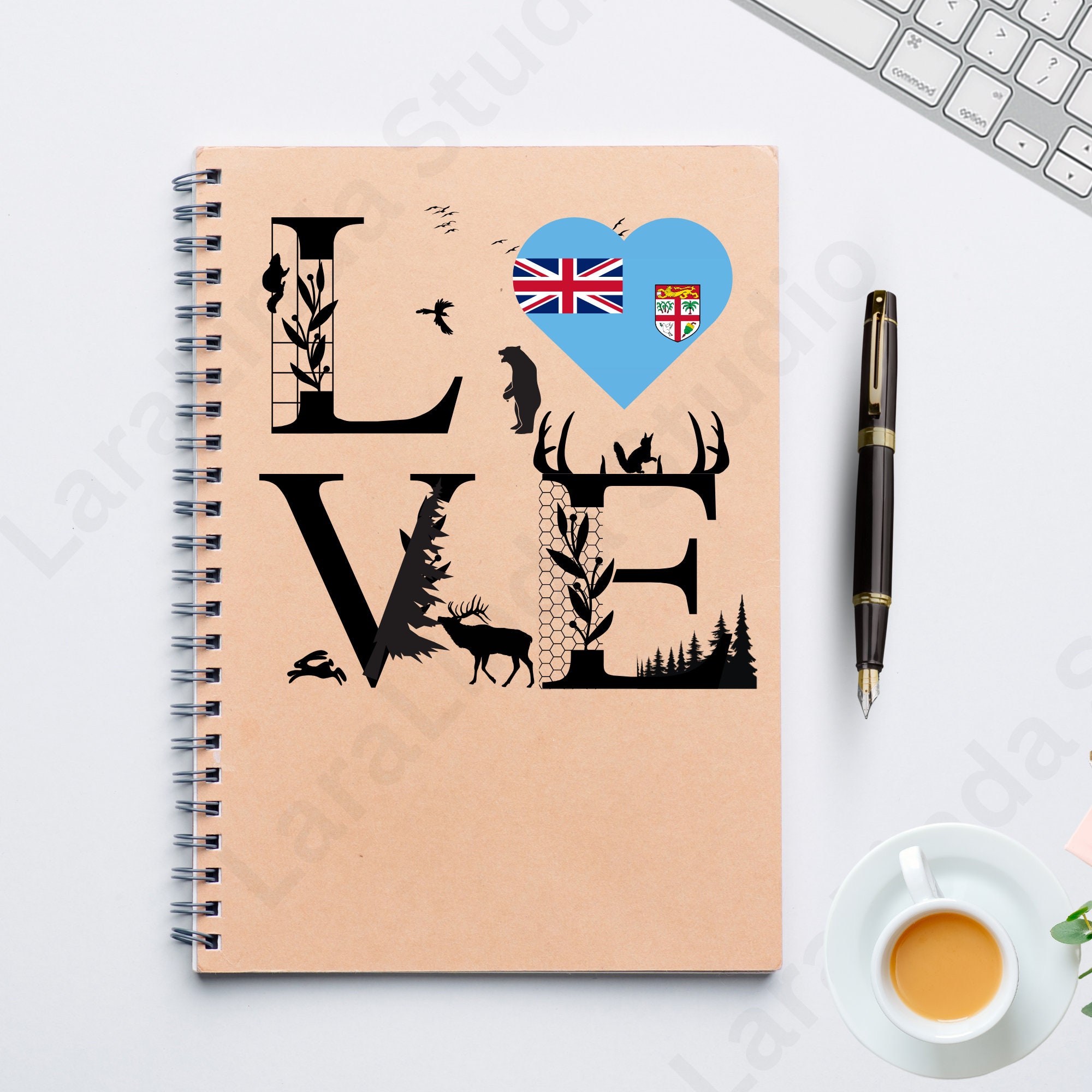Fiji Flag Bundle 53 SVG & PNG Printable Files for Ready to Use Designs ...