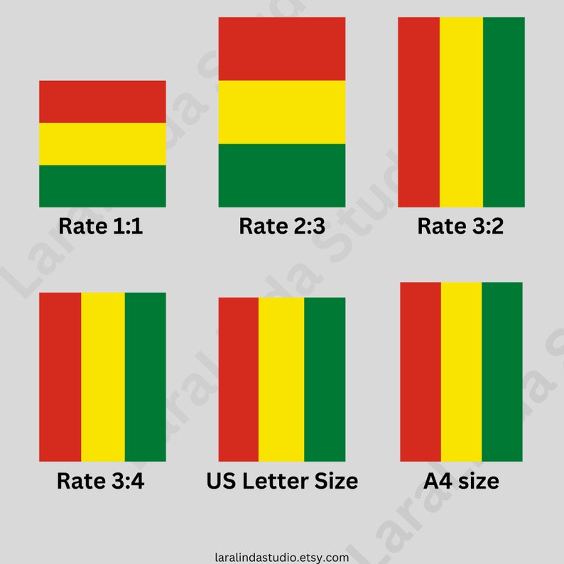 Bolivia Flag Bundle 77 SVG & PNG Printable Files for Ready to Use