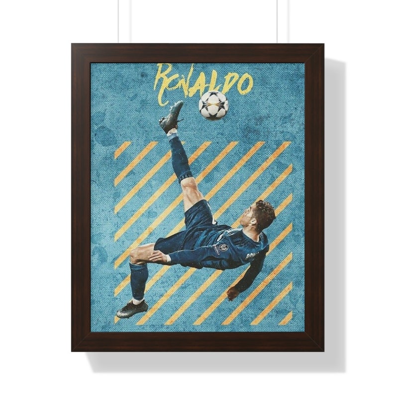 Cristiano Ronaldo Poster Soccer Legend Wall Art Print Etsy