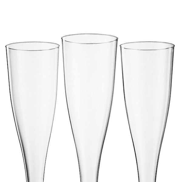 Champagne Glasses - Plastic - Disposable