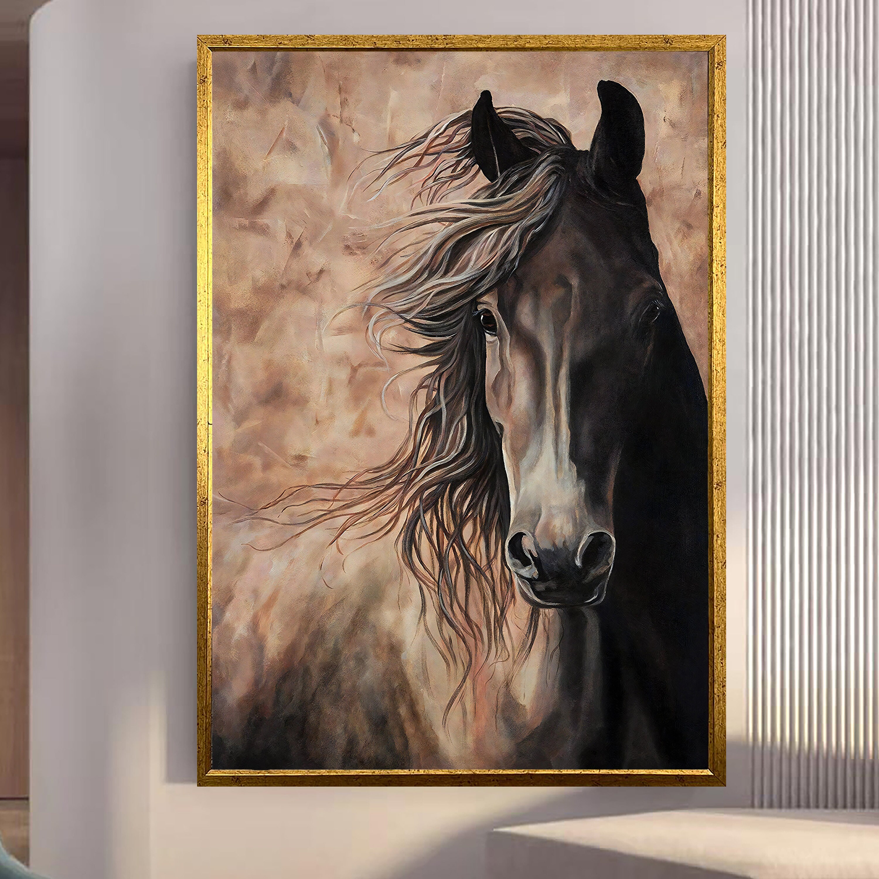 Horse Canvas Wall Art, Horse Canvas Print Home Decor, Horse Print Wall