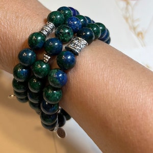 Azul- Bracelet in Blue Lapis Lazuli natural gemstones in 8 millimeters