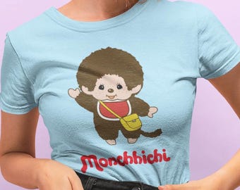Vintage Monchhichi Graphic Tee: Retro Cartoon Unisex T-Shirt
