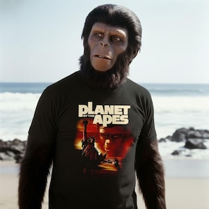 Planet of the Apes 1968 Tee: Vintage Movie Graphic T-Shirt