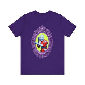 Ultraman Middle Finger Tee: Retro Anime Graphic T-Shirt image 6