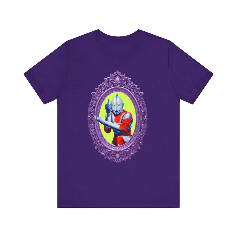Ultraman Middle Finger Tee: Retro Anime Graphic T-Shirt image 6