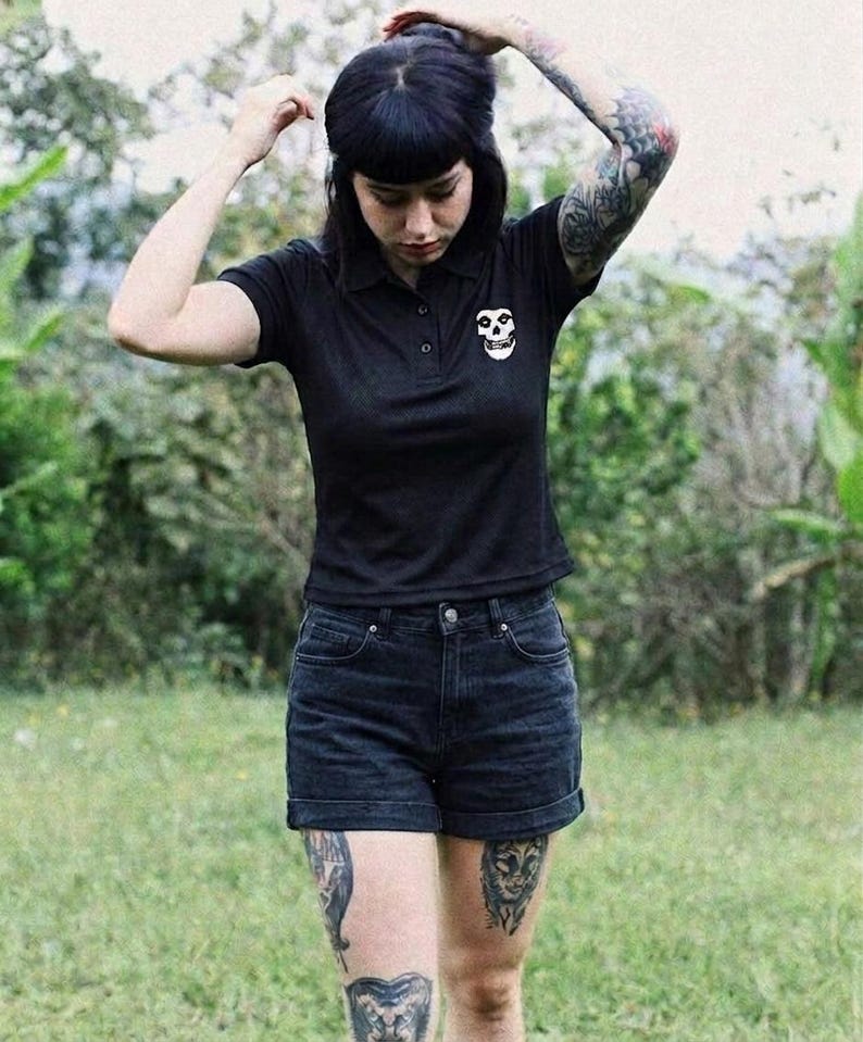 Embroidered Polo, Black 100% Polyester Micropique | Crimson Ghost image 11
