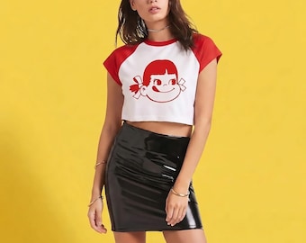 Peko Chan Vintage Raglan Baby Tee