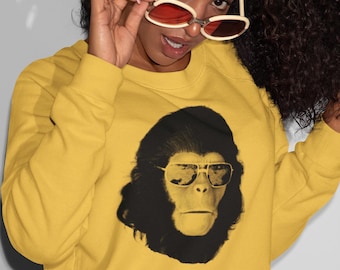Planet of the Apes Cornelius Crewneck Sweatshirt: Retro Sci-Fi Movie Gift