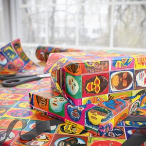 Lucha Libre Wrapping Papers, Mexican Wrestling Themed Birthday Gift Wrap image 6