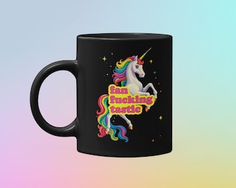 Sarkastische Einhorn Kaffeetasse | Lustige Keramiktasse für Freund