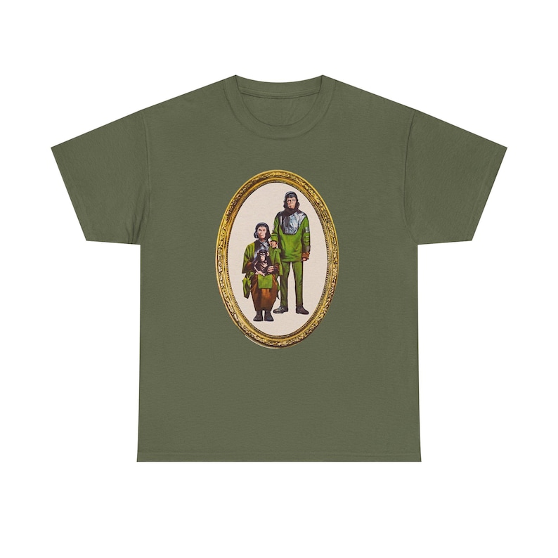 Planet of the Apes Family Values Tee, Ape Lover Gift Shirt, Unisex Graphic Tshirt, Movie Fan Apparel, Retro Style Top image 9