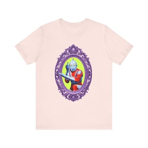 Ultraman Middle Finger Tee: Retro Anime Graphic T-Shirt image 2