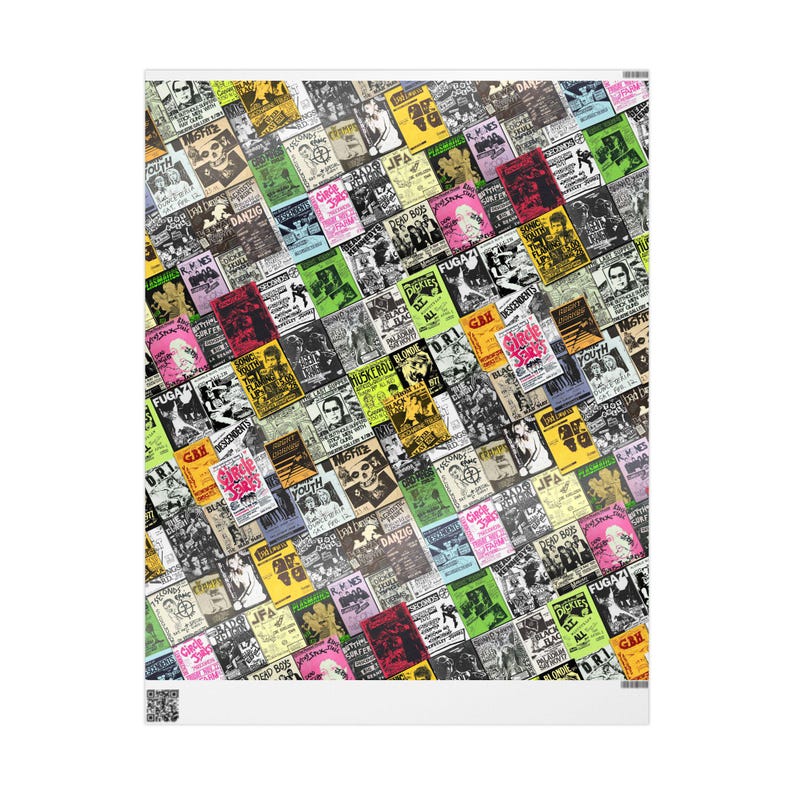 Punk Rock Gift Wrap : Edgy Music Wrapping Paper image 4